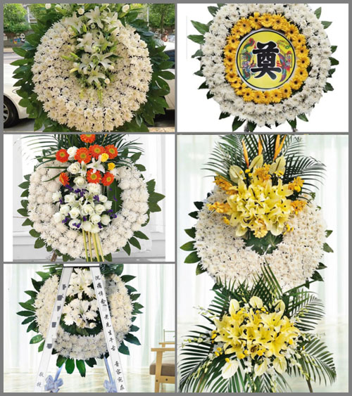 湖北宜昌市远安县茅坪场镇银子村花圈速递